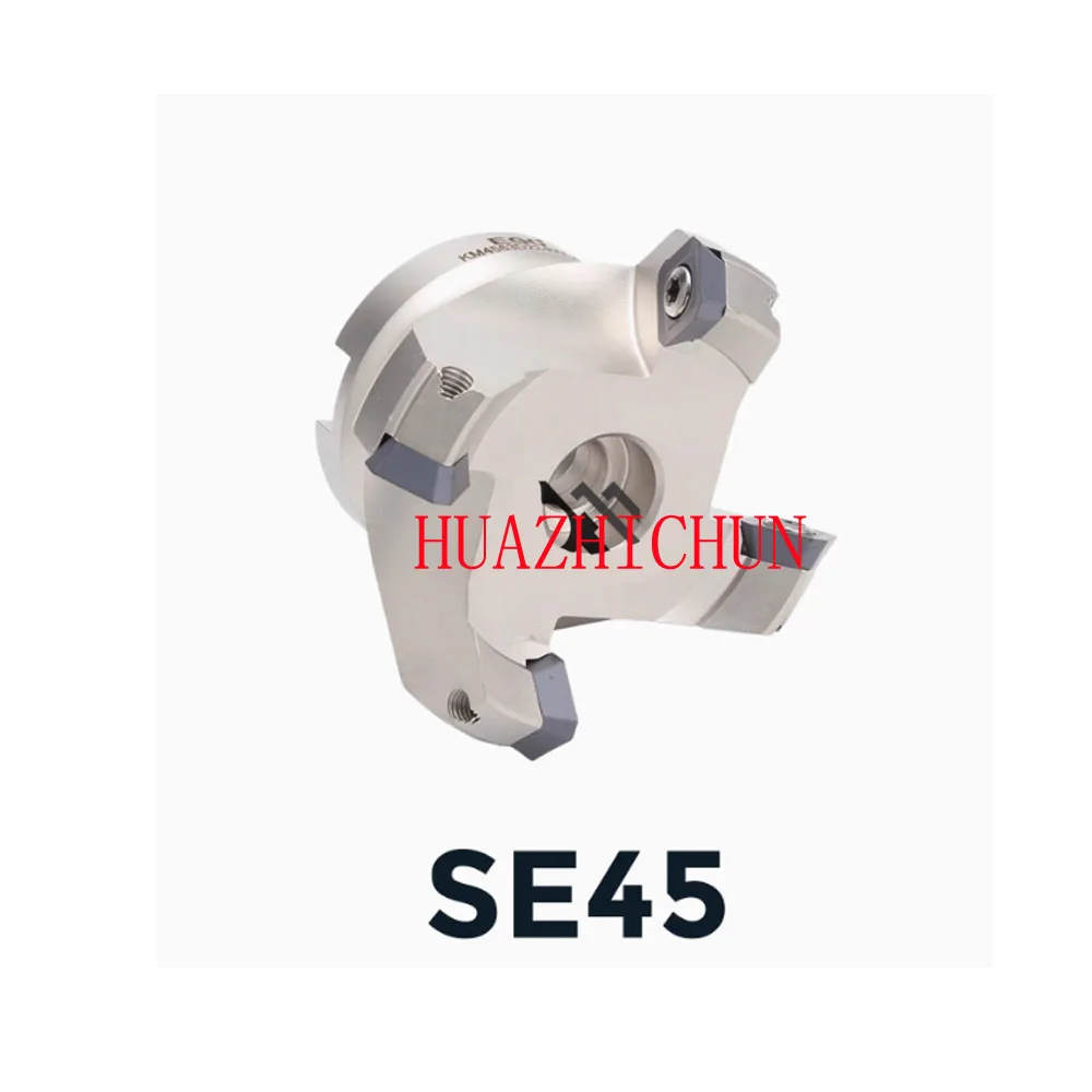 

HUAZHICHUN 1 шт. SEMT13T3 KM13 80/100/125/160-27/32/40-6T/8T SE45 фрезерная головка