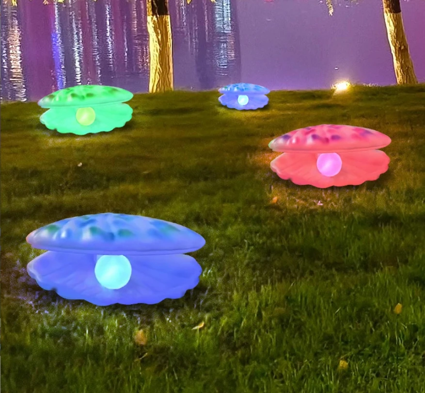 

Dynamic Shell LED Landscape Lights IP65 Outdoor Garden Decorative Lights Electric Power Supply Shell Shaped Body Made Plastic