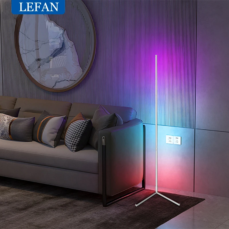 Tuya App Rgb Led Floor Lamp - Remote Control & Voice Control (Alexa, Google, Samsung) For Home Decor, Sofa Corner & Indirect Lig