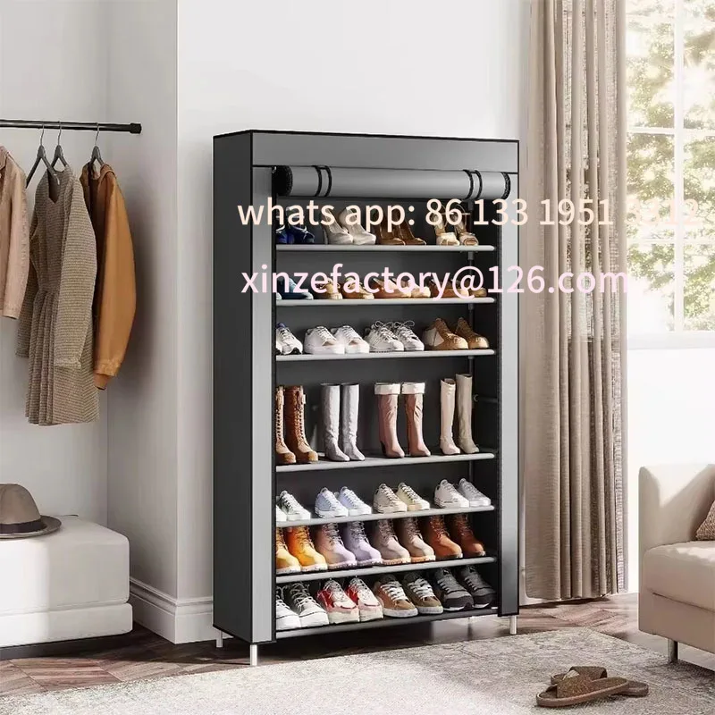 

Customizable Shoe racks for home doors with multi-layer simple interior, beautiful shoe cabinet dustproof rental house