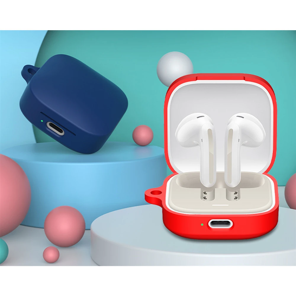Защитный чехол для наушников для Xiaomi Air 4SE, чехол для зарядки, чехол для наушников Bluetooth, силиконовый, мягкий, защита от падения и царапин