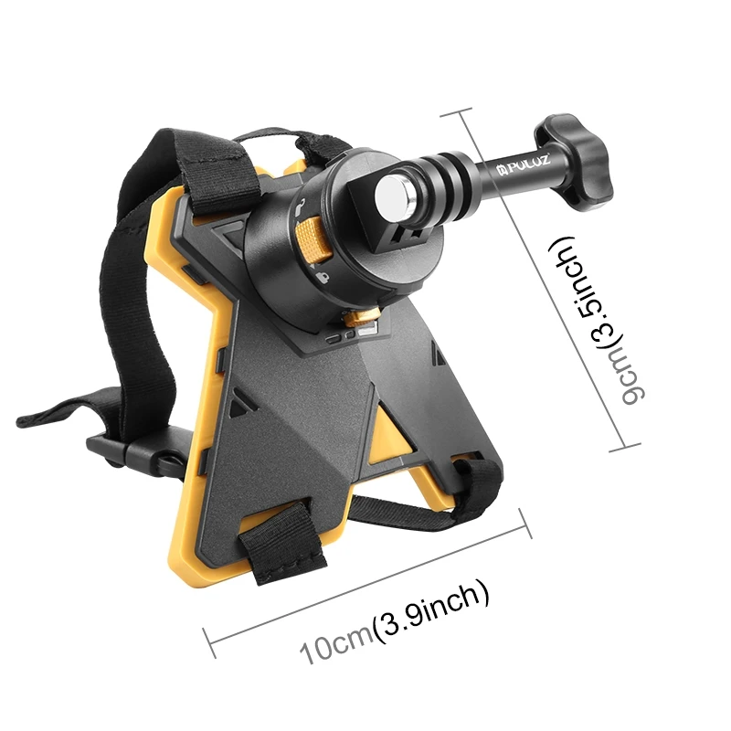 PULUZ Magnetyczny uchwyt na podbródek do kasku motocyklowego z szybkozłączką do akcesoriów do kamer sportowych Insta360 / Gopro / DJI — zdjęcie produktu 3
