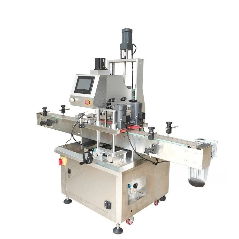 Automatic servo capping machine 2-10 cm round bottle cap thread, cap locking machine