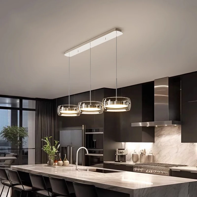 2025 Modern Home Decor Ring LED Lamp Pendant Lamp for Living Room Chandeliers Dining Room Hanging Light Indoor Lighting Fixture