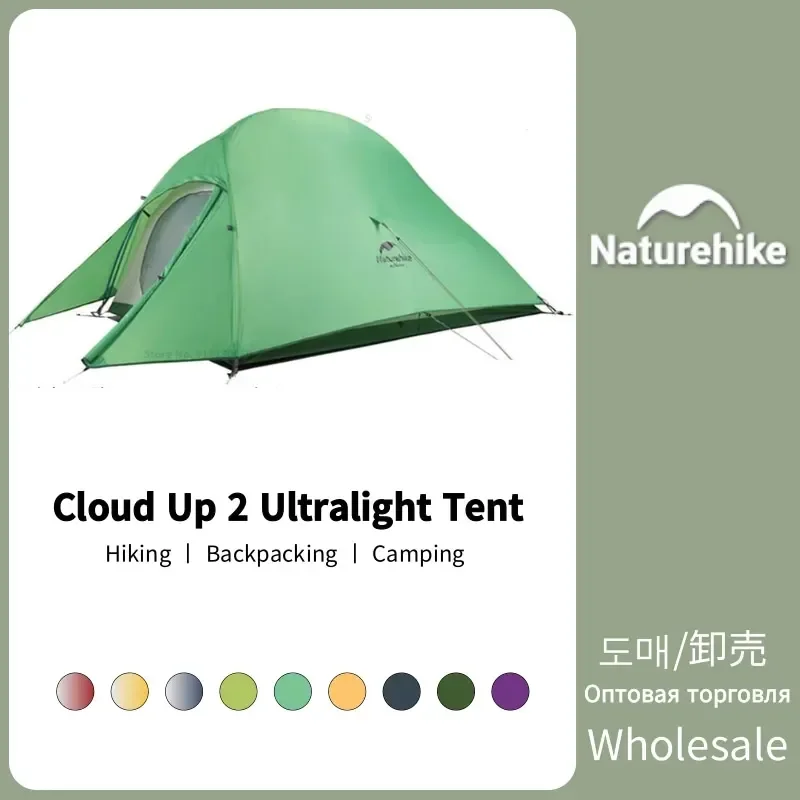 

Naturehike Cloud Up 2 Person Tent Ultralight Waterproof Trekking Tent 20D Nylon Professional Tent Backpacking Hiking Equipment