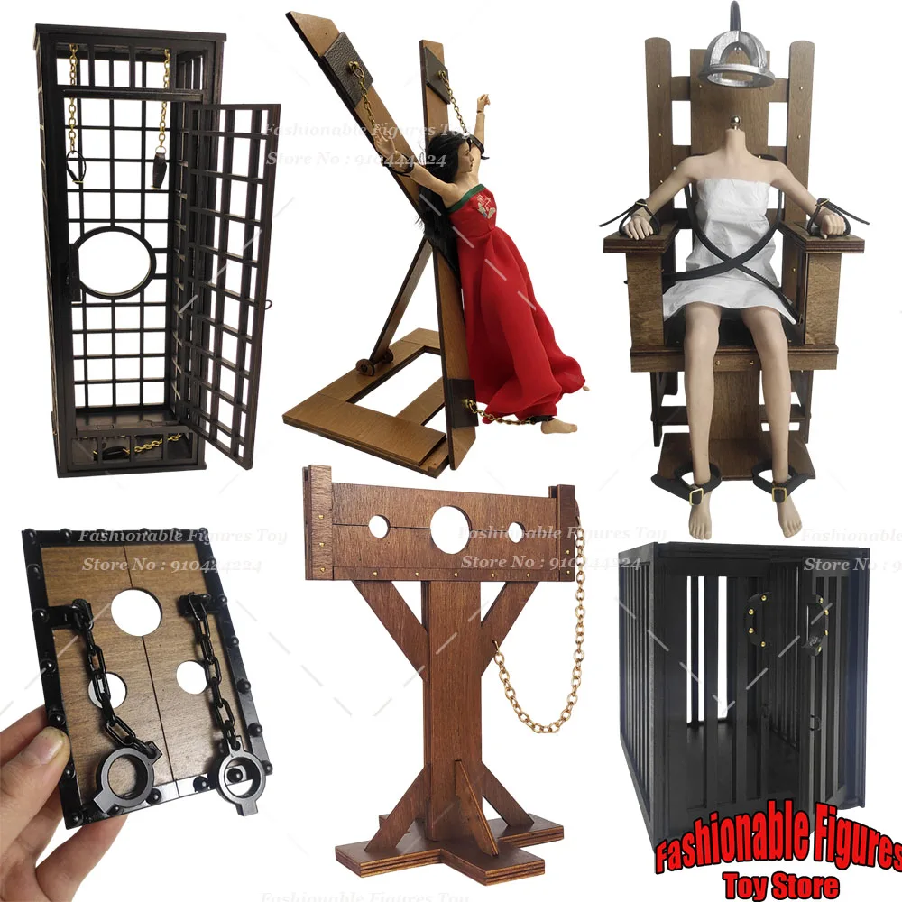 

1/6 солдатские электрифицированные стулья, клетки, подземельный крест, оборудование для наказания, аксессуар, подходит для 12-дюймовой экшн-фигурки, куклы, игрушки