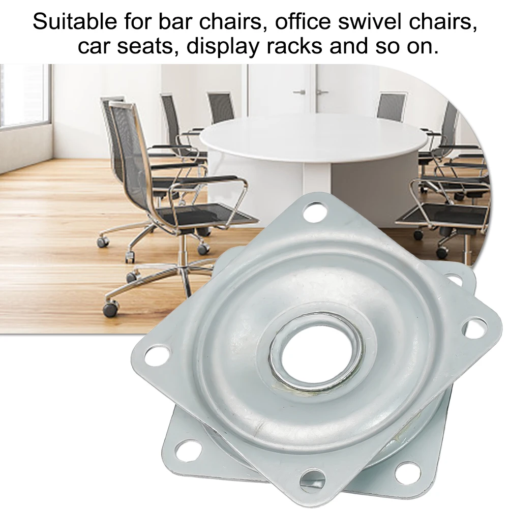 360 Degree Heavy Duty Metal Bearing Rotating Swivel Turntable Plate Galvanized Sheet  For Bar Chairs Office Swivel Chairs