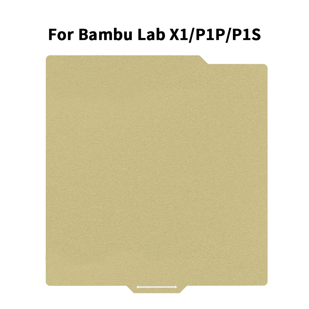 Bambu Lab X1/P1P/P1S PEI Build Plate 257X257MM Texture Double Sided Pei Spring Steel Sheet For Bamboo bambuLab