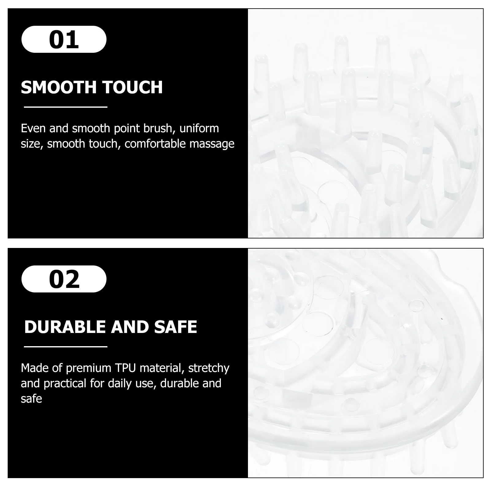 

2 шт., щетка для мытья волос, силиконовый скребок для головы, массажер для кожи головы, прочный гибкий инструмент для расслабления кожи головы, кровообращение, инструмент для ухода за волосами