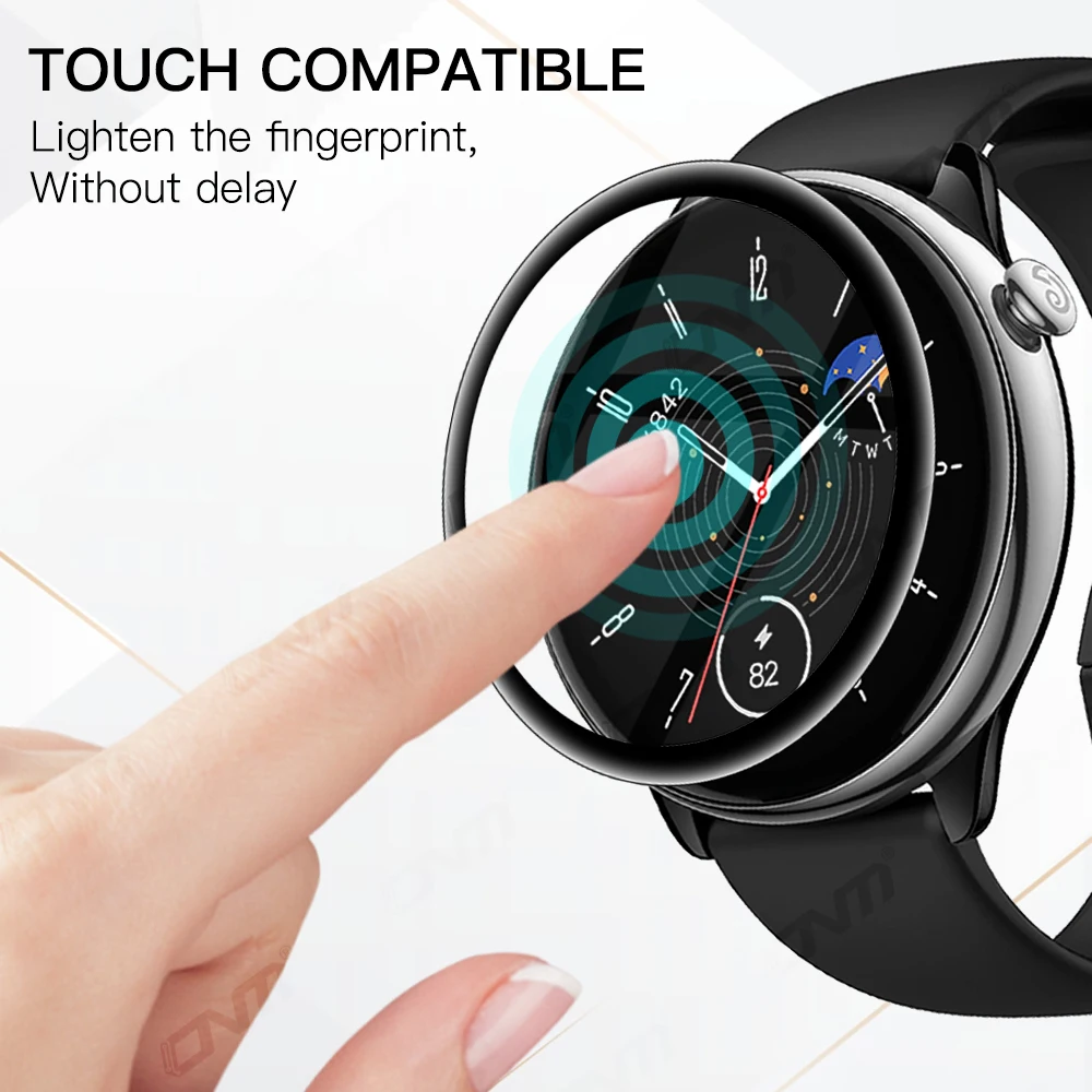 20D Screen Protector for Amazfit GTR Mini Flexible Soft Protective Film for Amazfit GTR Mini Full Coverage Film (Not Glass)