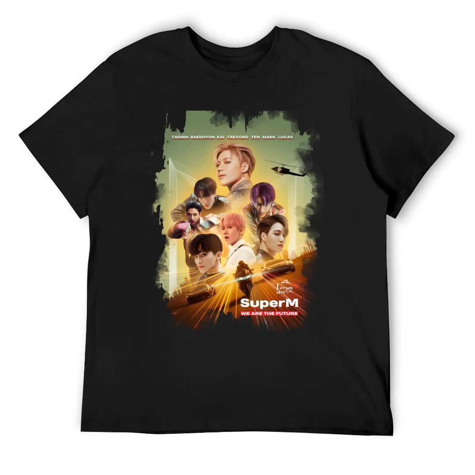 

SuperM - WE ARE THE FUTURE T-Shirt blue archive baggy shirts shirts graphic tee mens t shirts