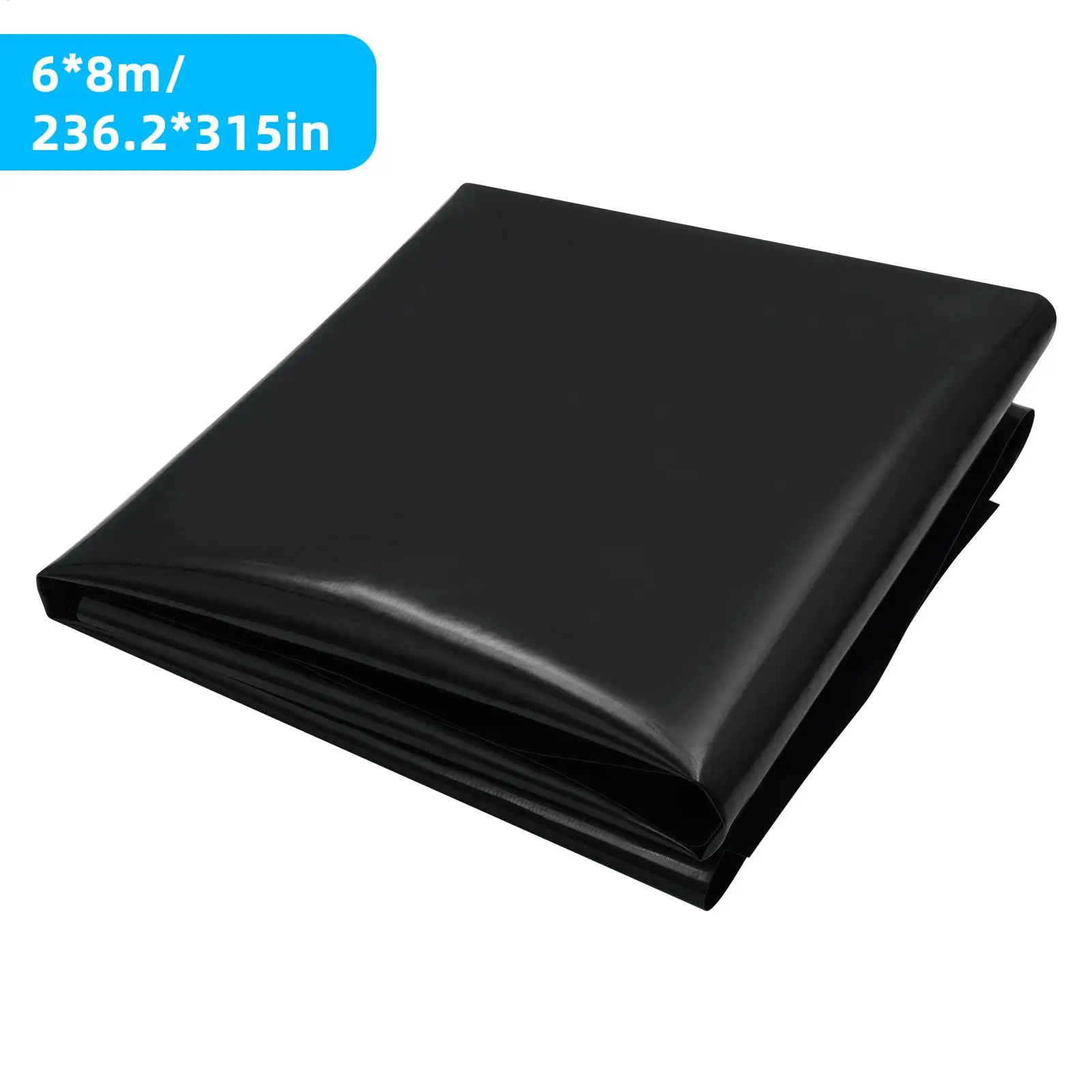 6m by 8m Weather Resistant Pond Liner Easy to Install Heavy Duty Multi Purpose Leak Proof Membrane for Garden Ponds Swimming Pools Reservoirs and Playgrounds