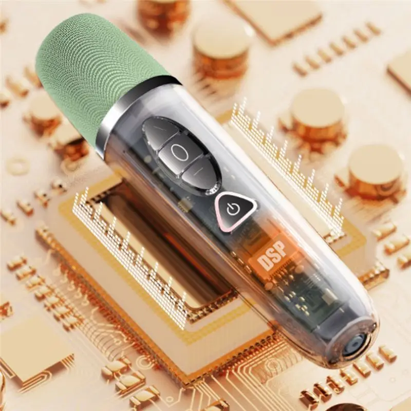 B48A 1 In 2 Home KTV Mixer Wireless Microphone Noise Reduction Bluetooth Sound Card Microphone Sets Home Karaoke Artifact