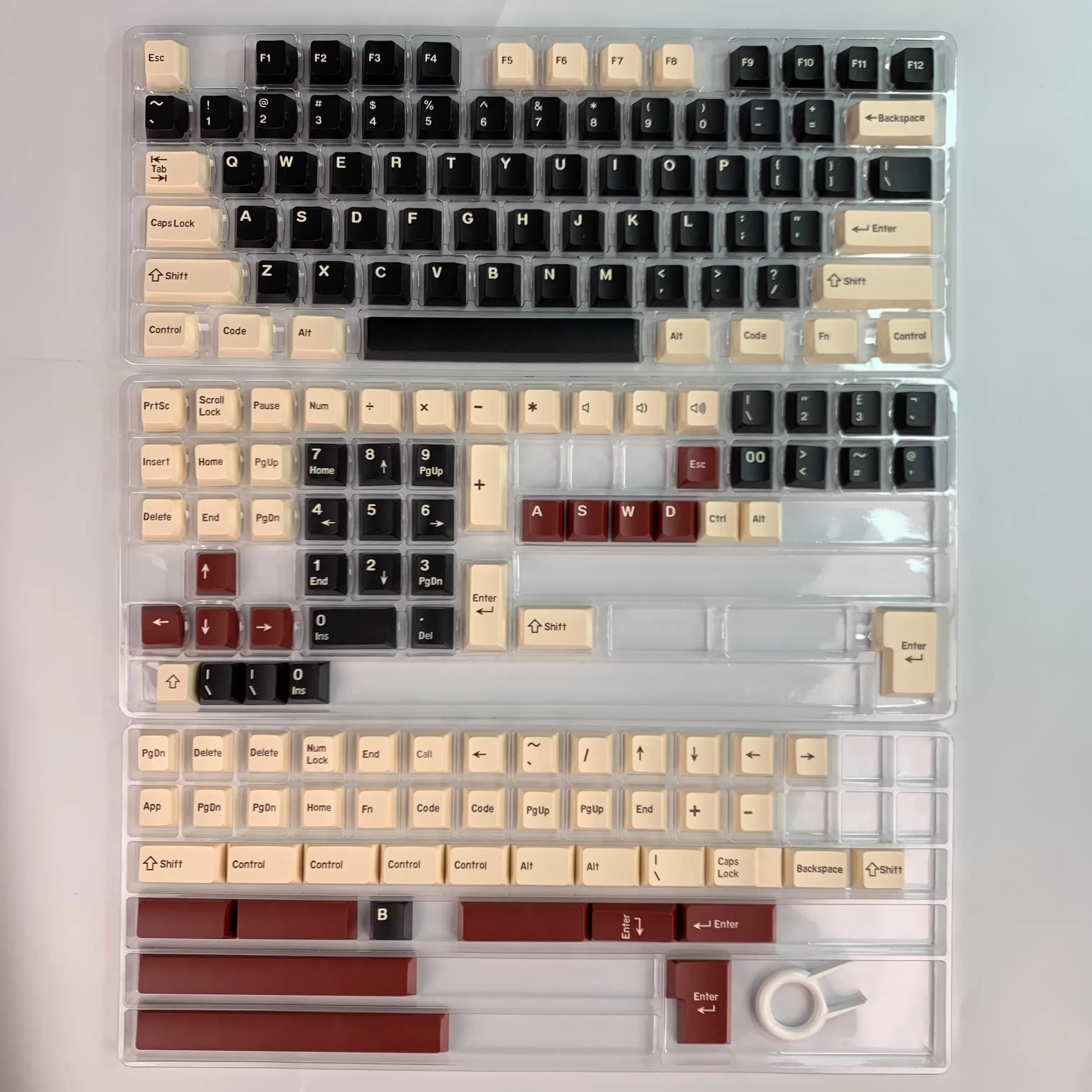 

Набор клавишных колпачков PBT Rome, 170 клавиш, кастомные ретро-колпачки Double Shot, профиль Cherry, ISO 7U, 161 клавиша для переключателей MX