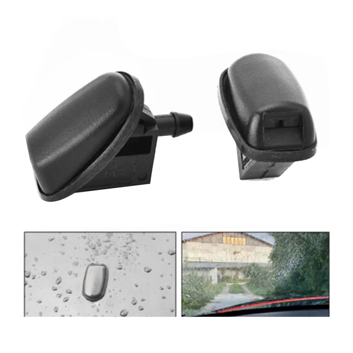M53K_2Pcs 1708796 Boquilla de limpiaparabrisas delantero Jet para Ford Focus