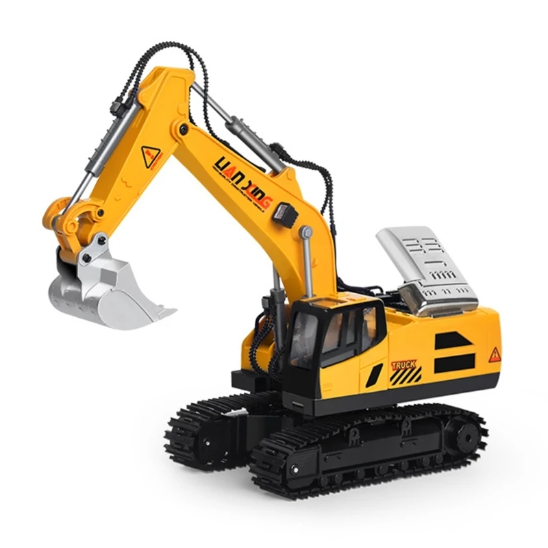 Remote Controlled Excavator Toy for Children 11 Channel 1:20 Remote Control Excavator Constructive Toy Tractor Digging