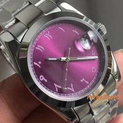 BLIGER Men Luxury Watch 36mm/39mm purple Dial Fashion Couples Sport Watch Unisex NH35 Automatic Mechanical Wristwatch