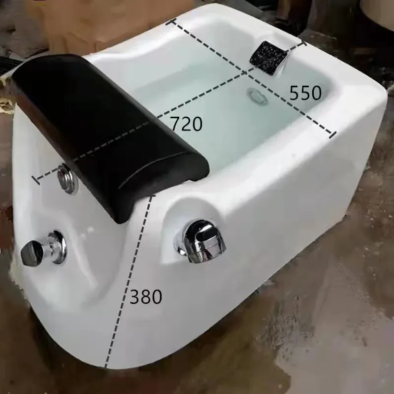 SPA foot soaking basin glass material acrylic basin massage lantern disinfection multi-function