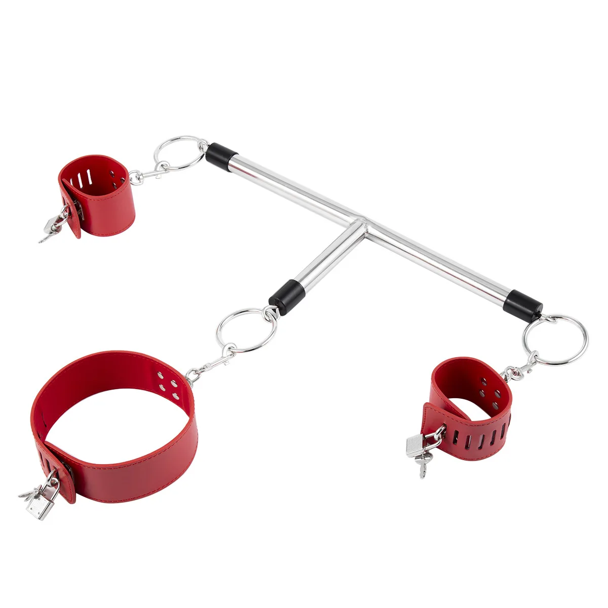 BDSM مجموعة أصفاد من SM صنم الفولاذ المقاوم للصدأ تمديد مفرشة بار الكبار زوجين الرقيق تسخير لساق الكفة الرقبة ضبط النفس عدة #1