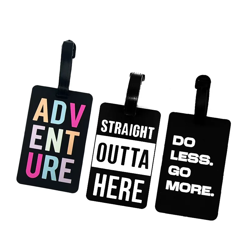 

Новая багажная бирка из ПВХ, идентификационная бирка с защитой от потерь, бирка для чемодана, имя, идентификационная адресная этикетка, дорожные бирки, багажные бирки, дорожные аксессуары