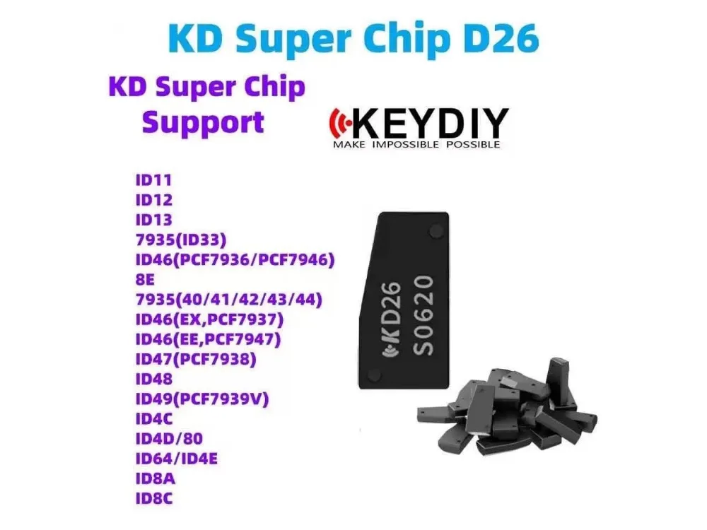 

5pcs/10pcs KEYDIY KD SUPER CHIP KD26 for Programmer Remote 8A 8C 8E 4C 4D 4E 48 7935 7936 7938 7939 11/12/13 Locksmith Supplies