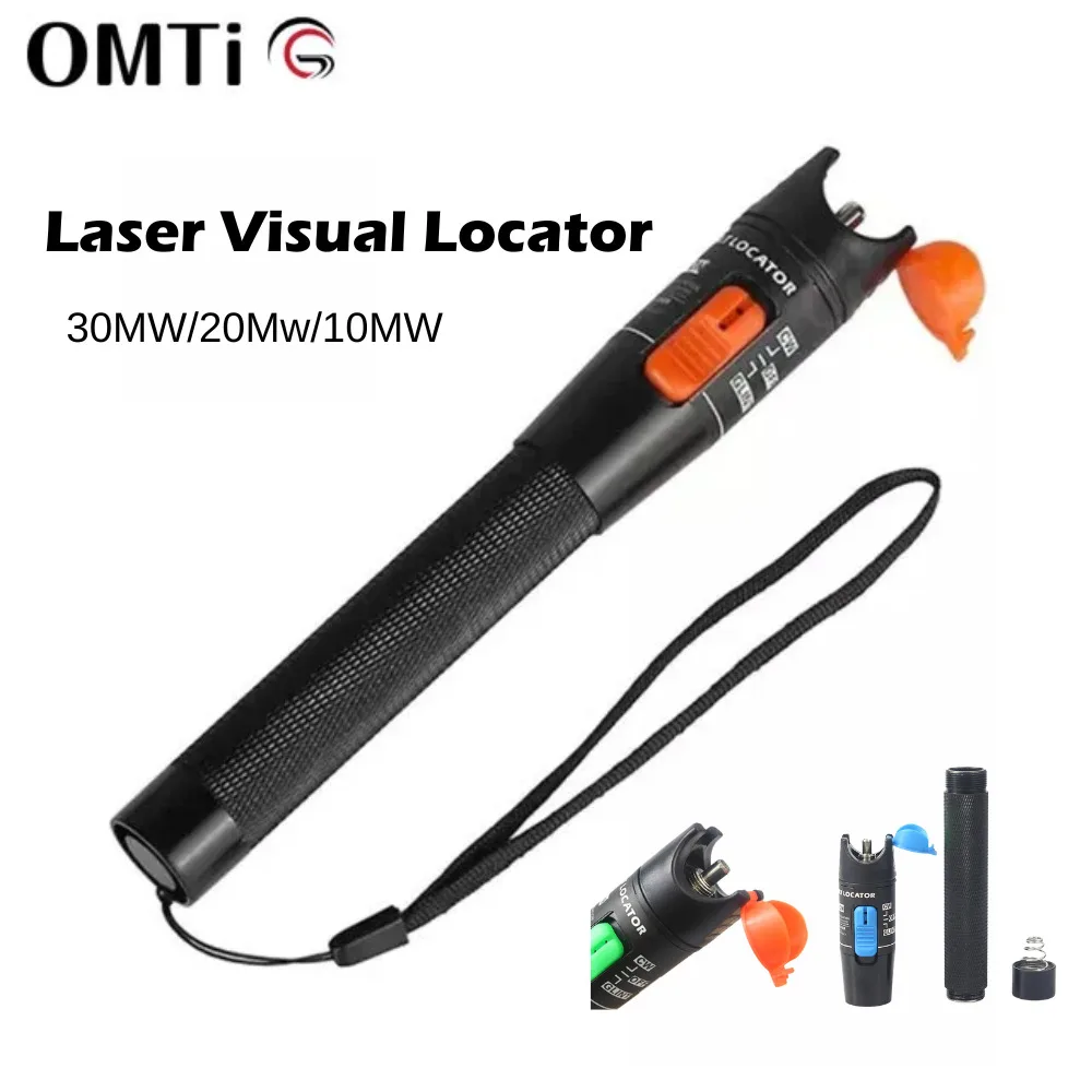 

Fault 30MW/20Mw/10MW VLF Laser Visual Locator, Fiber Optic Cable Tester 5-30Km Range Can Choose LC Adapter For VFL