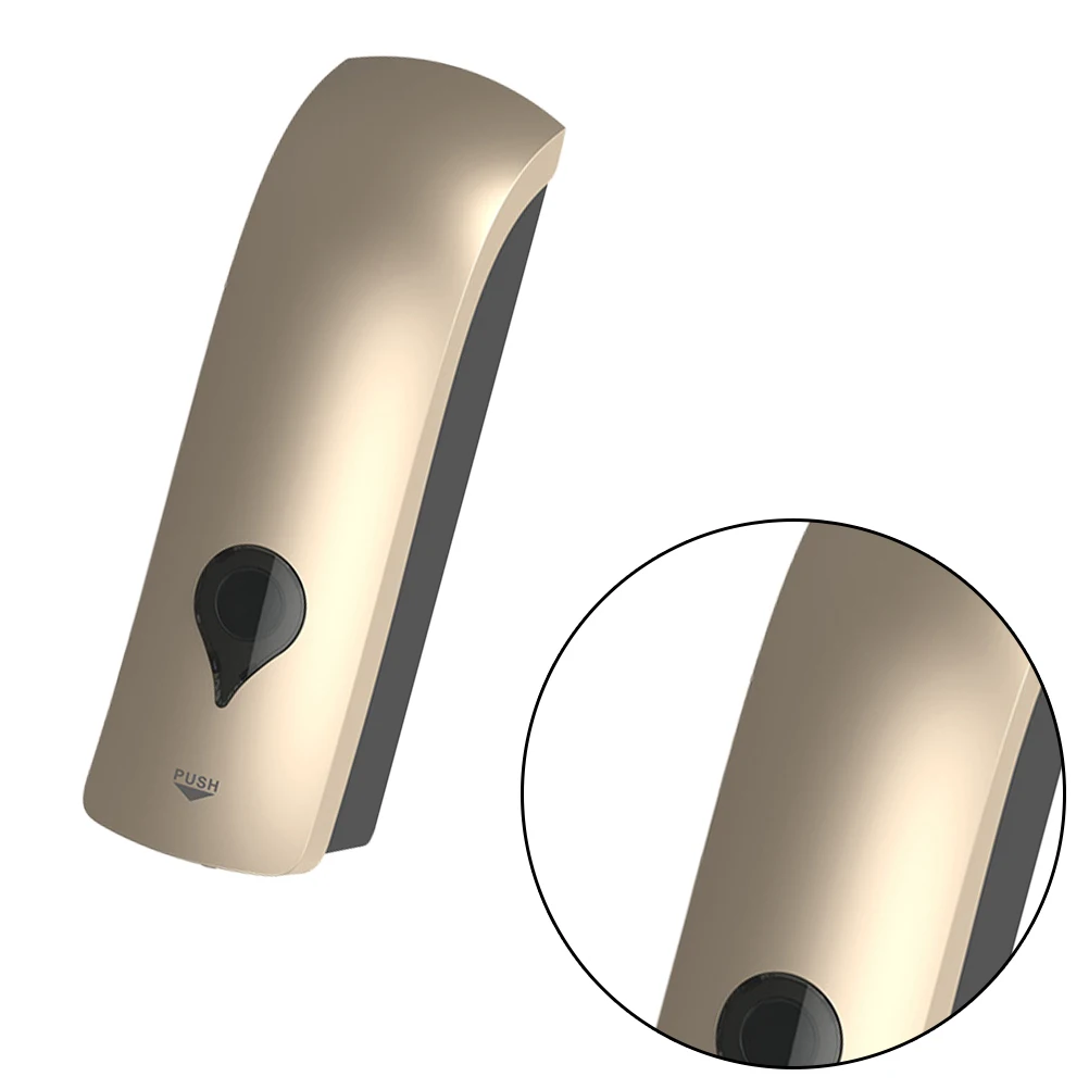 

Wall Mount Liquid Soap Dispenser 500Ml Large Capacity Foaming Soap Lye Box for Bathroom Kitchen Sink Non-Slip Pump Golden