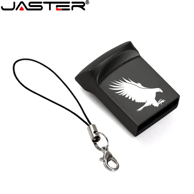 Jaster-ミニメタルUSB 2.0フラッシュドライブ,クリエイティブなビジネスギフト,メモリスティック,高速ペンドライブ,シルバーストレージデバイス,32GB, 64GB