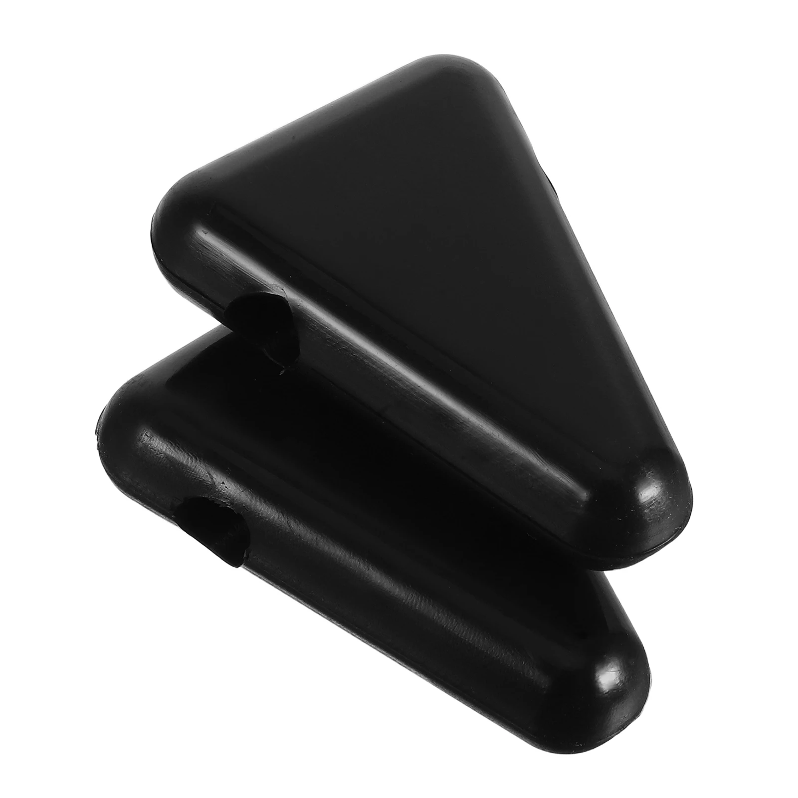 

2pcs Universal Silicone Tuning Fork Holder Black Triangle Base Secure Stand Accessories Easy Clean Portable Design Durability