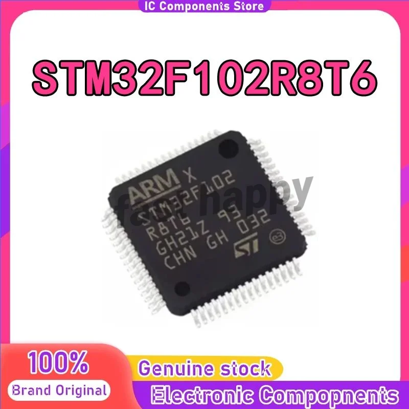 STM32F102R8T6 STM32F102R8T STM32F102R8 STM32F102R STM32F102 STM32F STM32 STM MCU IC Chip LQFP64 в наличии 100% Новый оригинальный