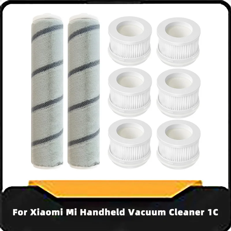 Fit For Xiaomi Mi Handheld Vacuum Cleaner 1C / K10 SCWXCQ02ZHM / MJWXCQ04ZM Roller Brush Hepa Filter Spare Parts Accessories