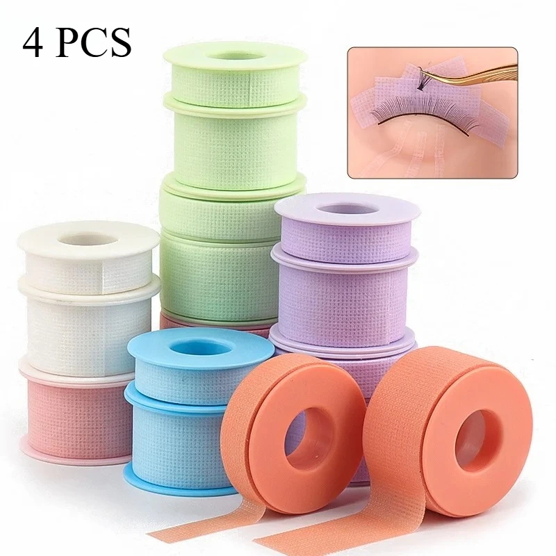 4Pcs Non-woven Micropore Eyelash Tape Breathable Under Eye Pad Lash Extension Makeup Tools