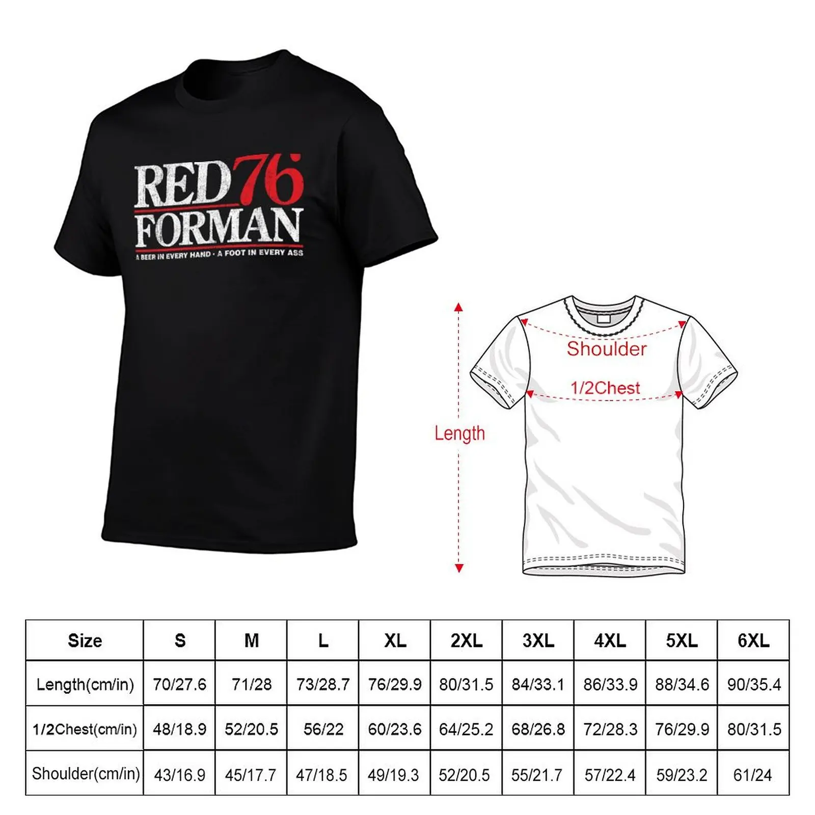 Red Forman 1976 T-Shirt aesthetic clothes anime mens clothing