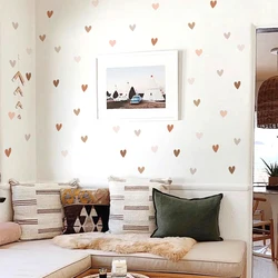 Cartoon Lovely Hearts Creative Wall Stickers for Kids Room Baby Nursery Wall Art Decals Children‘s Girl Bedroom Home Decoration