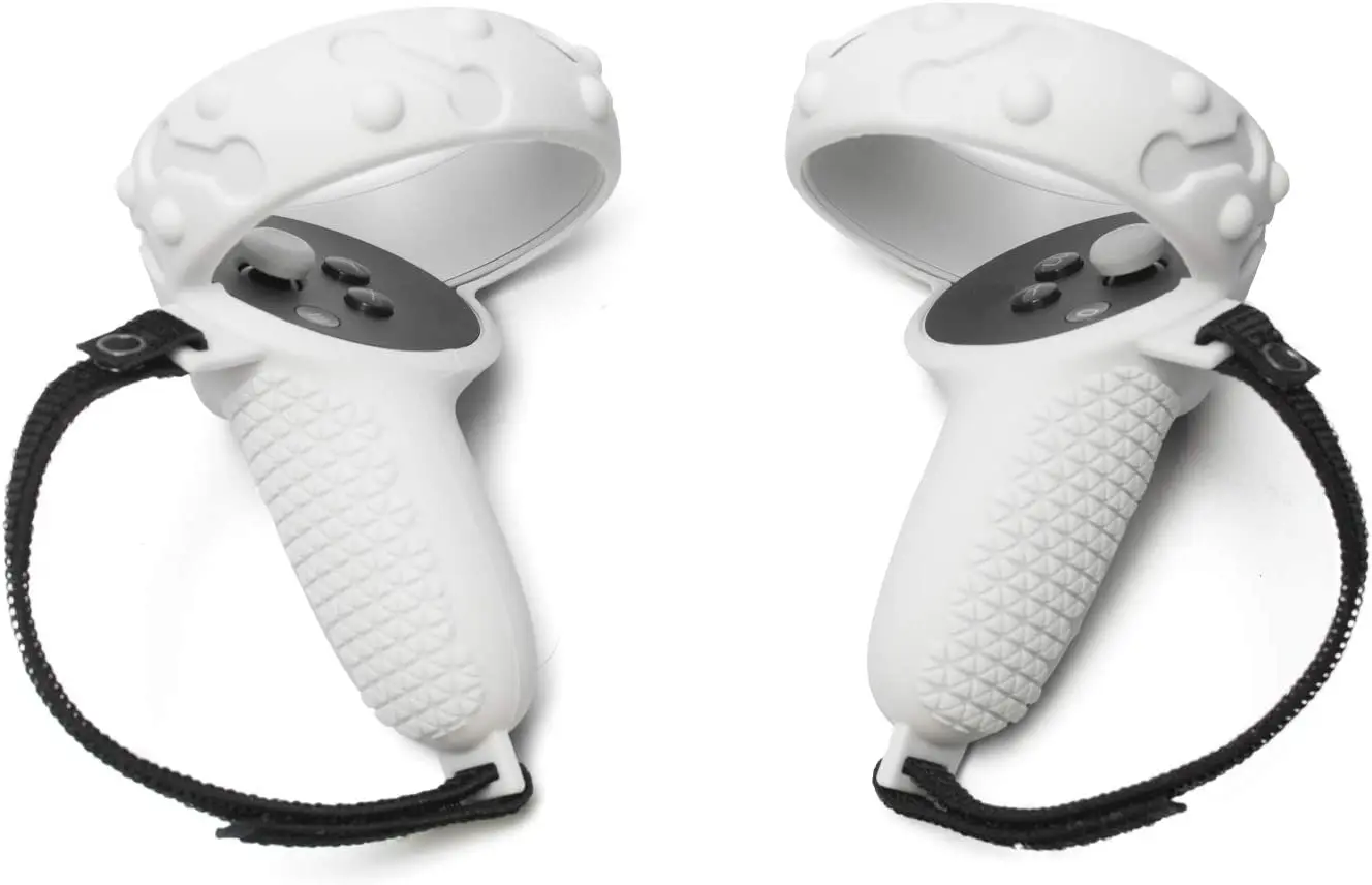 Dla kontroler dotykowy osłona uchwytu dla Meta/Oculus Quest 2, CNBEYOUNG uchwyt zapobiegający rzucaniu rękaw ochronny Oculus Quest 2 Accessorie