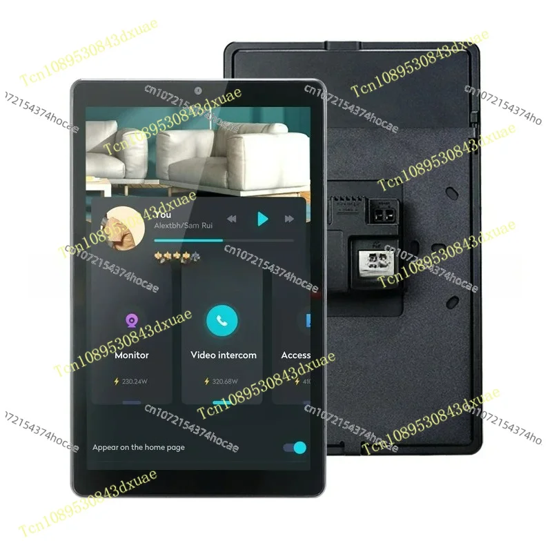 Hotsale Embedded 8 inch control touch panel Android 11 wall mount android poe tablet