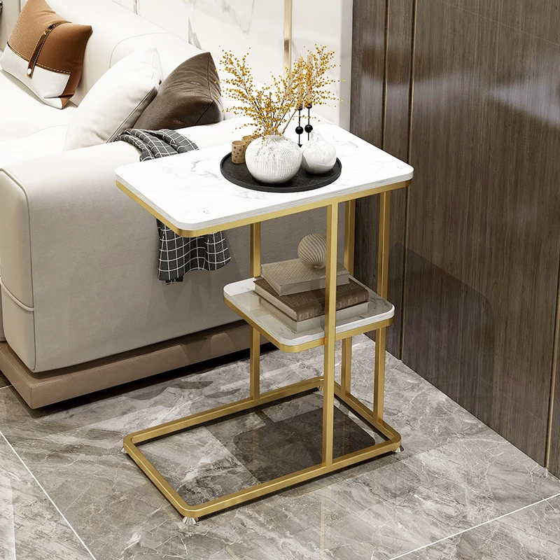 Simple Nordic Coffee Table Design Aesthetic Clear Living Room Lounge Side Table Salon Cheap Decoration Mesa Auxiliar Furniture