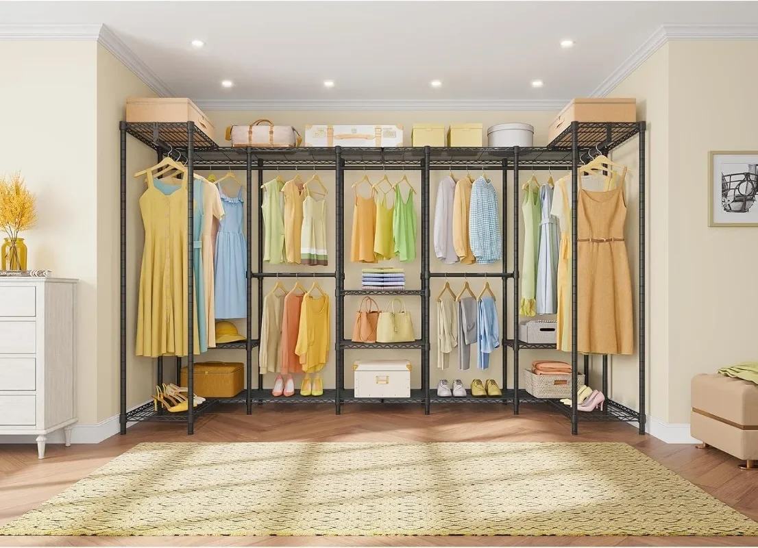 VIPEK U70 Extra Large Heavy Duty Clothes Rack, Freestanding Portable Closet for Bedroom Storage Wardrobe Closet Organizer Wire
