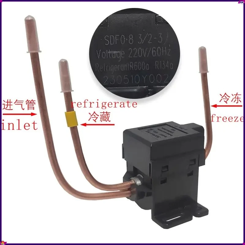 Suitable for Haier and other refrigerators. Pulse solenoid valve SDF0.8 3/2-3220V refrigerator accessories. Pulse valve