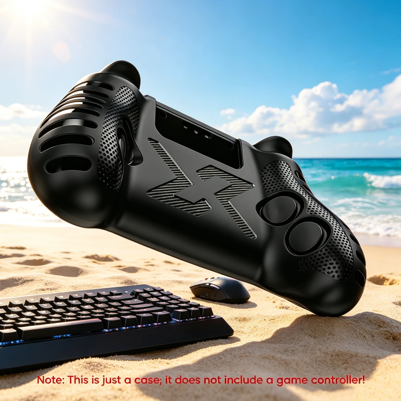 For Steam Controller 2 TPU Handle Flexible Casing Mesh Heat Dissipation Game Skin Housing Sweat-resistant for Daily Use