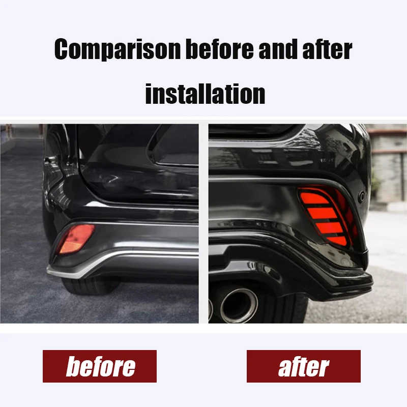 For Toyota Highlander U70 2020 2021 2022 2023 2024 Automobile modification LED flowing turn signal taillights