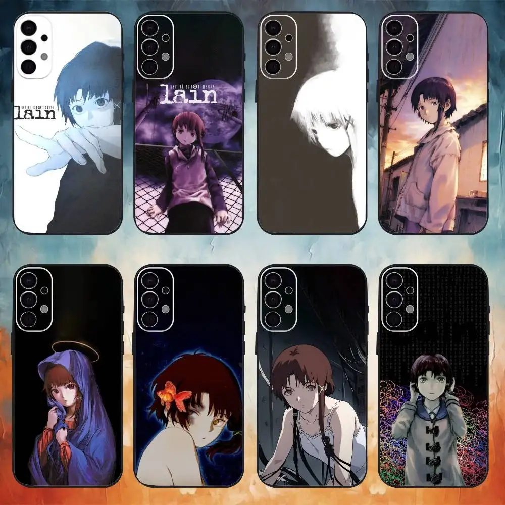 

S-Serial E-Experiments L-Lain Phone Case For Samsung S25,S24,S21,S22,S23,S30,Ultra,S20,Plus,Fe,Note,10,9,5G Black Cover