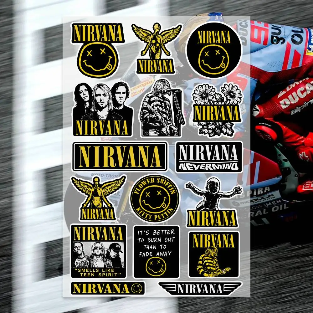 N-Nirvana  Decal Set High Quality Printed and Cut Stickers Motorcycle Sticker