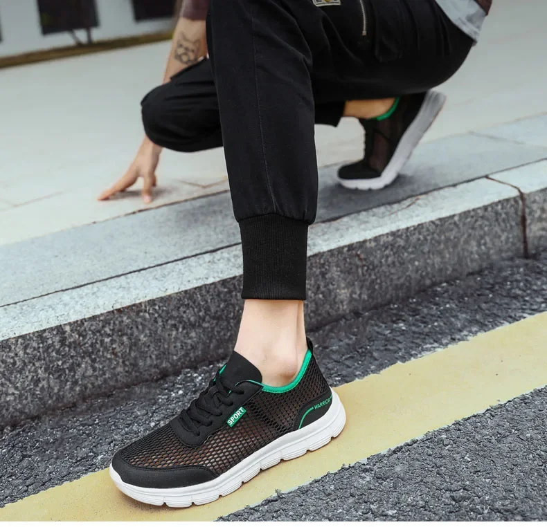 

Мужские кроссовки, повседневная обувь с сеткой, обувь на шнуровке, мужские легкие удобные дышащие кроссовки для тенниса, мужская обувь, Zapatillas Hombre