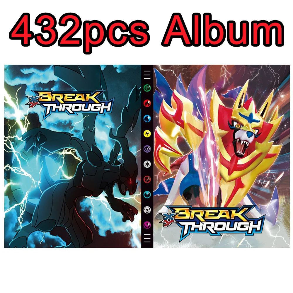 432Pcs Album Pokemon Cards Album Book Cartoon Anime Charizard Game Card VMAX GX EX Holder Collection Folder Kid Cool Toy Gift