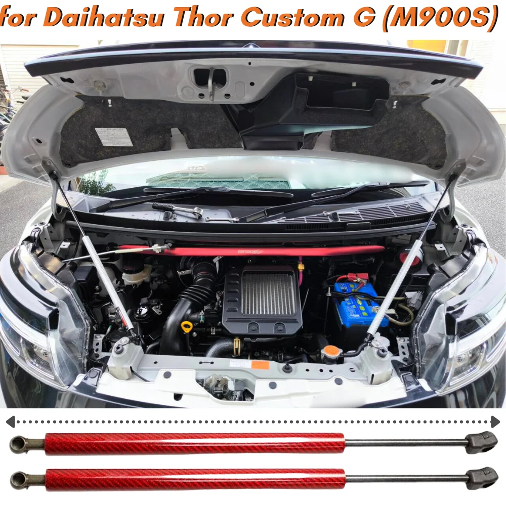 

Кол-во (2) стойки капота для Daihatsu Thor Custom G (M900S) 2016-2024, передняя крышка, модификация, газовые пружины, амортизаторы, подъемные опоры