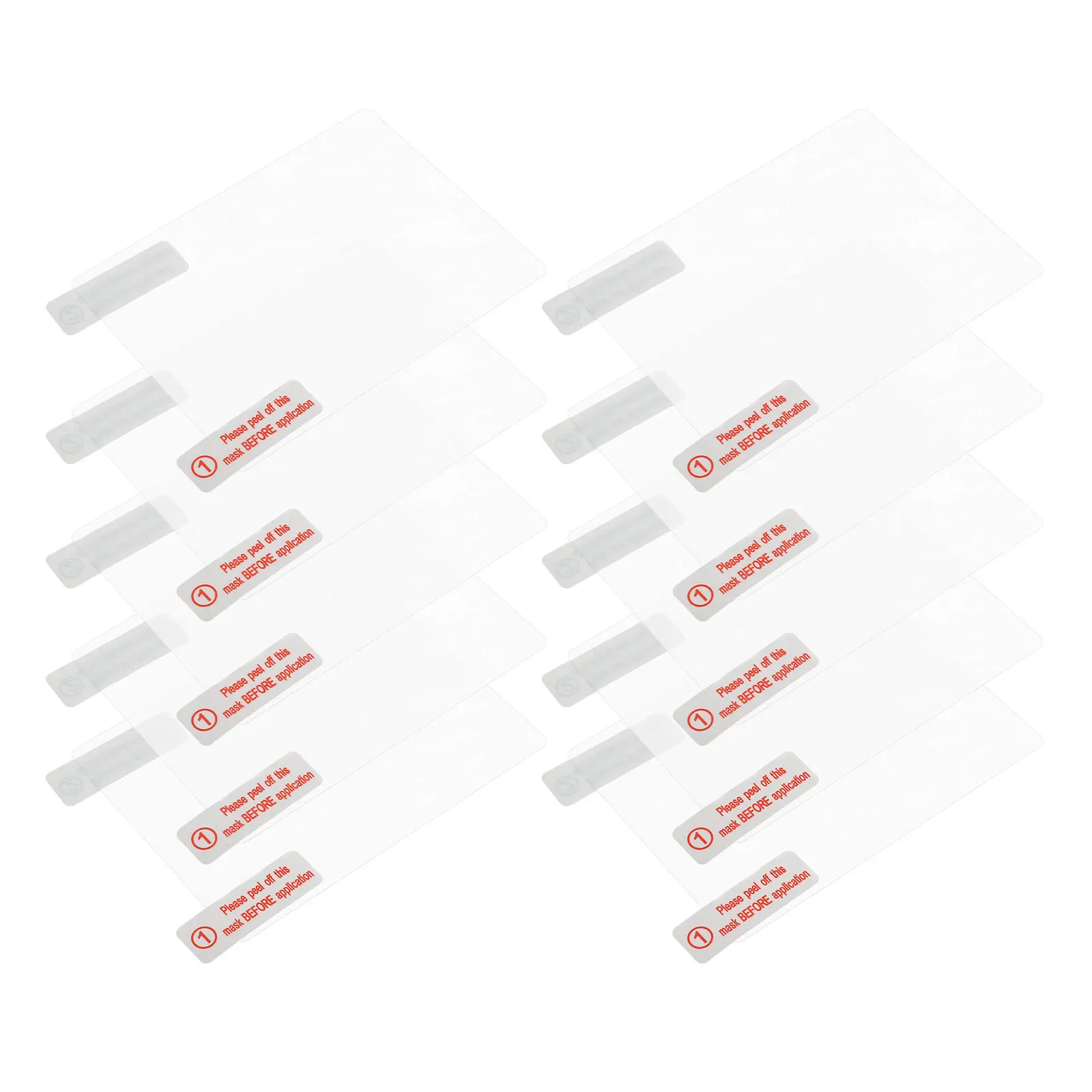 50 יחידות מדבקת דשקאם אלקטרוסטטית חלון סטטי קלינג סרט ברור שקוף מתקן מאובטח למצלמות רכב