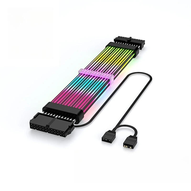 

Shenguang sync main board graphics card decoration neon line ARGBrgbsata line chassis for myth black computer