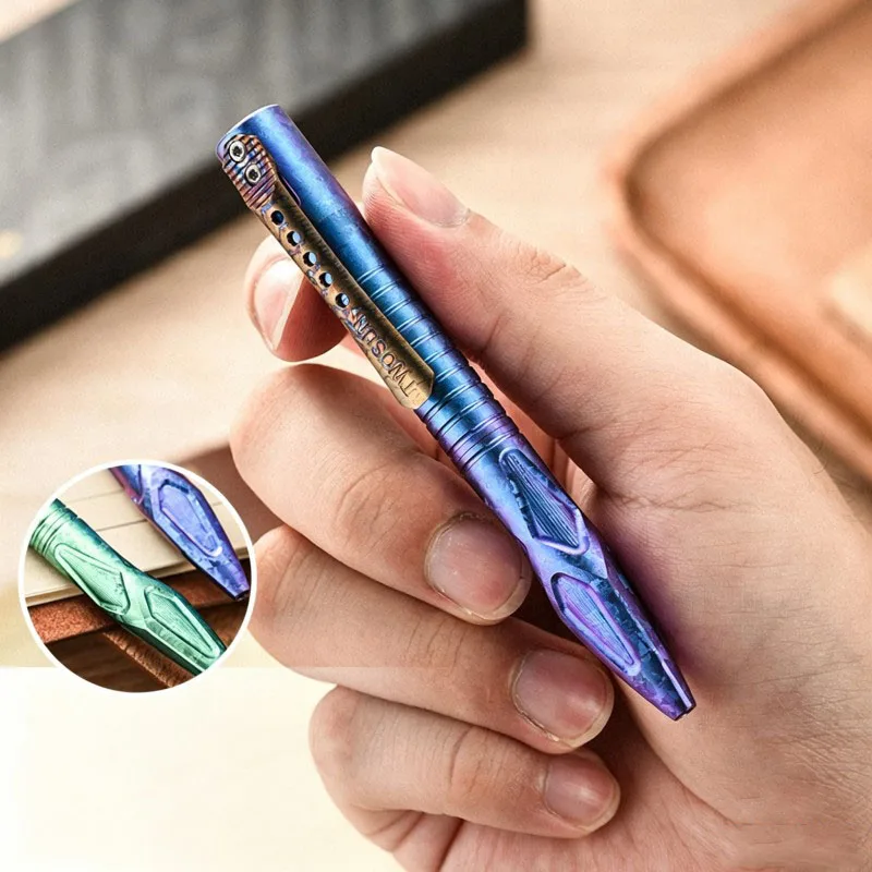 titanium-alloy-tactical-pen-business-signature-pen-g2-refill-writing-window-breaker-outdoor-edc-tool-gift-for-men-women