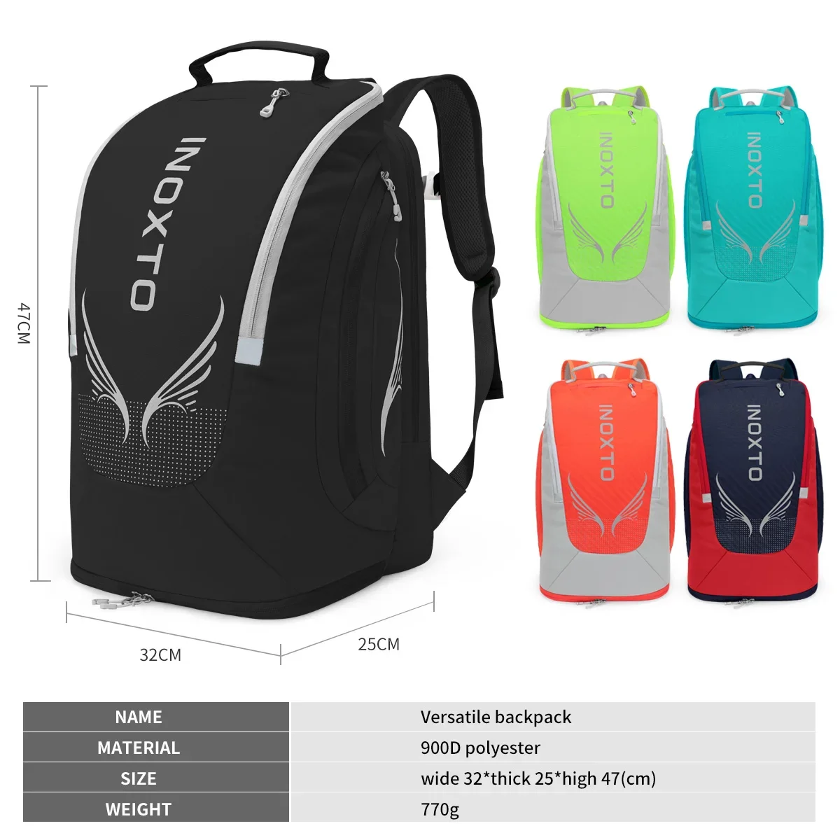 Waterproof Sports Backpack for Men and Women, Gym Bag, Outdoor Fitness, Portable, Ultralight, Yoga, Racket